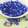Material para Manualidades con Cuentas 10mm Dos Tonos Cristal Agrietado Redondas Cuentas de Vidrio Explosión Cuentas Acrílicas Sueltas Accesorios de Iluminación