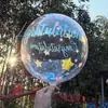 Pelota Ondulada de Celebridad de Internet de 20 pulgadas con Estampado de Mariposa y Abeja de Colores, Pelota de Decoración Festiva, Globo Juguete para Puesto de Mercado Nocturno