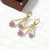 Pendientes de Personalidad Estilo Coreano con Borlas Florales Vintage, Suaves y Elegantes con un Toque de Lujo, Pendientes de Tendencia de Lujo Ligero