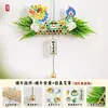 Kit DIY de Tejido de Bote de Dragón para el Festival del Bote de Dragón, Colgante de Bote de Dragón de Bambú, Decoración Colgante de Puerta de Ajenjo, Adorno para Arreglo de Escena, Set de Ajenjo