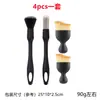 Set de Cepillos de Detalle para Polvo de Interior de Coche, Cepillo de Limpieza de Cerdas Suaves con Cabezales Reemplazables, Set de Cepillos para Herramientas de Lavado de Coches