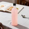 Botella Redonda de Aceite Comestible de 1000ml, Botella de Vino Espumoso, Botella de Jarabe, Fructosa, Enzimas, Botella de Plástico para Reenvasado de Jugos Concentrados