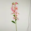 Flores de Lírio Artificiais Mini Pequenas Gradiente Multicolorido Galhos Grandes Flores Falsas Tecido de Seda Decoração de Mesa de Jantar para Casa Simulação de Cattleya