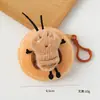 Linda Cartera Pequeña Fuerte Bolsa de Auriculares Mini de Dibujos Animados Bolsa de Almacenamiento Llavero Colgante para Mochila Muñeco de Peluche Regalo