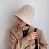 Sombrero de pescador de invierno para mujer, estilo coreano, estilo japonés, informal, de tela, estándar, de terciopelo de cordero, de punto, de lana de color sólido, para hombre.
