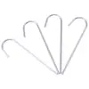Estacas de tierra en forma de U, estacas para cubierta de suelo de césped, estacas tipo 7 para tienda de campaña exterior, estacas para tela de suelo de jardinería, estacas de acero galvanizado, estacas para tela antihierbas