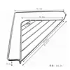 Cross-border 304 stainless steel drain rack in stock, creative triangular sink shelf, household kitchen gadget