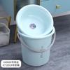 Cubo de plástico para dormitorio de estudiantes al por mayor, cubo de lavandería portátil para el hogar, cubo de baño engrosado, cubo redondo, cubo de almacenamiento de gran capacidad