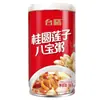 Mingau Tai Fu de Lichia, Semente de Lótus e Oito Tesouros Caixa Completa 365g*6 Latas/12 Latas Cereal Nutricional Instantâneo para Café da Manhã de Estudantes