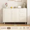 Armário de Chá Estilo Francês, Aparador, Pequeno Armário Integrado de Parede, Armário de Armazenamento, Armário com Gavetas, Armário de Armazenamento para Sala de Estar, Armário de Chão