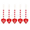 Nuevo colgante de amor transfronterizo para el Día de San Valentín, cuentas de madera creativas para el Día de San Valentín, decoración colgante