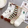 Calcetines de Otoño e Invierno para Mujer, Calcetines de Media Pantorrilla, Calcetines Japoneses para Mujer, Calcetines Largos Grises con Lazo de Angora Rojo de Cintura Media, Calcetines Calientes para Mujer