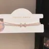 Pulsera con Colgante de Lazo de Circonita Francesa, Pulsera Dulce, Suave, Exquisita y Moderna, Joyería de Lujo Ligero y de Alta Gama al por Mayor