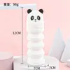 Estojo de lápis retrátil de silicone com tema de desenho animado transfronteiriço, estojo fofo e de grande capacidade com zíper, organizador de material escolar para alunos do ensino fundamental