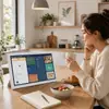 Moldura de Foto Digital Inteligente com IA de 15,6/21,5 polegadas, Calendário Eletrônico, WiFi, Planejador de Viagens, Álbum de Fotos Doméstico, Ornamento