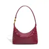 Bolsa Portátil para Lonchera de Verano 2026, Bolso Sencillo Tejido para Mujer, Bolso de Hombro Retro para Debajo del Brazo, Bolso Cruzado de Gran Capacidad para el Trayecto Diario
