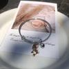 Pulsera Bow Bell para mujer estilo simple ins diseño de lujo ligero estudiante pulsera temperamento para hombres y mujeres pulsera de alto sentido