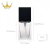 Frasco de Base Líquida 30ml, Frasco Cosmético Tipo Pump para Essência, Frasco de Embalagem, BB Cream, Creme de Proteção Solar, Loção, Frasco para Óleo Essencial