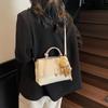 Bolso Cuadrado Pequeño de Diseño Nicho de Textura Casual Primavera 2025 Nueva Moda Trendy Estilo Extranjero Bolso Bandolera de Hombro para Mujer