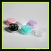 Frasco de creme de camada única de 10g Frasco de creme de boca larga PS Frasco de máscara capilar Material de embalagem cosmética Frasco vazio Frasco de pó de glitter para nail art