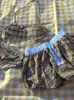 Falda de Cuadros Florales Retro Bikini Conjunto de Tres Piezas Playa Costa Sexy Hottie Estilo Vacaciones Traje de Baño para Mujeres