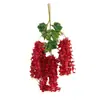 Florescimento Simulation Encriptação Flor de Glicínia Atacado Corredor de Casa Flor de Videira no Teto Decoração de Arco de Casamento String de Flor de Feijão Dolichos Flores Artificiais