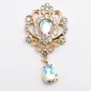 Al por mayor transfronterizo 32*60 mm gota de agua acrílico colgante joyería broche plano accesorios DIY ropa tocado