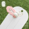 Nuevo pasador de nube simple de dibujos animados de color caramelo para animalitos pequeños, pinza lateral para estudiante, pasador lindo para chica dulce