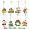 Pintura de Diamantes Transfronteriza Personalizada Hecha a Mano DIY Diamante Completo Imán para Refrigerador Posavasos de Diamante Navideño Colgante Colgante Adornos Colgantes