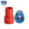 PVC Color Mejoras del Hogar Tuberías Accesorios de Tubería Rosca Manguito Unión Directa Taza Peine Tuerca de Fijación Accesorios para Tubería de Cable Taza Peine
