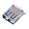 Asiento hembra USB3.0 4p en línea 15.0 conector recto de esquina terminal de interfaz asiento USB de alta corriente