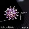 Nuevo Pasador de Solapa Rectangular con Animales de Diamantes Completos, Candado de Paz Rojo Chino, Rosas Elegantes, Accesorios para Ropa