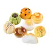 Juguetes de comida en miniatura para casa de muñecas, pan y pasteles simulados, modelo para juego de simulación, adorno de decoración de escritorio