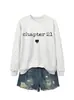 Capítulo 21 Amazon Ebay Sitio Independiente Sudadera Elegante de Moda para Mujer Cuello Redondo Manga Larga Camiseta Interior Exportación