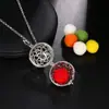 Pendente Vazado Flor Gota Mexicana Aromaterapia Corrente de Aço Titânio Diamante Difusor de Óleo Essencial Colar para Mulheres