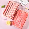 Cuentas Redondas Pequeñas Creativas 33 Relojes Hogareño Refrigerador Congelación Molde de Hielo Casero Fácil de Desmoldar Almohadilla de Hielo de Doble Capa Cubito de Hielo Redondo