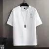 Camiseta de manga curta da moda estilo americano para homens, novo modelo de verão, corte solto, moderna, camiseta básica simples, camiseta masculina