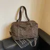Bolso de Mano con Estampado de Leopardo para Mujer, Gran Capacidad, Nuevo Otoño Invierno 2026, Bolso Tote de Hombro Único para Trabajo, Viajes Diarios, Fitness, Deportes, Bolsa de Almacenamiento