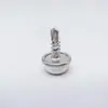 Hebilla de tornillo de cola de milano plateada de 12 mm, hebilla metálica de cobre de cuatro partes, tornillo autorroscante de acero inoxidable, hebilla oculta de ajuste a presión para lona