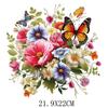 Acuarela Mariposa Primavera Estampado Tinta Blanca Calcomanía Transferencia de Calor Ropa Calcomanía Estampado en Caliente Fábrica de Impresión Offset en stock