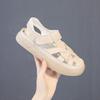 Sandalias de Piel de Vaca de Primera Capa para Mujer 2026 Estilo Nuevo Zapatos Planos Suela Suave Zapatos de Maternidad Verano Calzado Exterior Piel Genuina Bloques de Color Sandalias de Playa