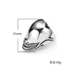 Comercio exterior transfronterizo europeo y americano lote directo moda Personalidad de hombre puede abrir cabeza de tiburón anillo de titanio anillo de acero inoxidable hip hop anillo de acero inoxidable
