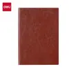 Libro con Cubierta de Cuero Deli 6900 Cuaderno Libro de Registro A4/16K/25K Cuaderno con Cubierta de Cuero para Negocios Venta al por Mayor