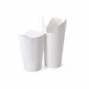 Taza de papel creativa con tapa, engrosada comercial, popular desechable para té de leche, leche de soya, taza de café, taza de papel plegable