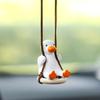 Swing Duck Car Pingente Espelho retrovisor do carro Pato pendurado Carro Internet Vermelho Pendurado Carro Feminino Interior do Carro Suprimentos