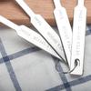 Cuchara medidora de acero inoxidable juego de cuatro piezas cuchara cápsula de acero inoxidable juego de 4 piezas escala cuchara de café utensilio de cocina para hornear