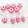 Pintura Acrílica Colorida Cuentas de Hueso con Agujero Cuentas Sueltas Pulsera de Abalorios Hecha a Mano Material para Colgar en Bolsos Accesorios de Joyería