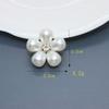 Pingando Óleo Incrustado de Diamantes Flor de Cinco Pétalas Acessórios de Joias de Pérola para Tamancos DIY Feito à Mão Liga Acessórios de Cabelo Flor de Pérola