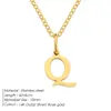 Collar con Colgante de Letra Emanco Acero de Titanio No se Desvanece Cadena para Clavícula Cadena de Hueso de Serpiente de Acero Inoxidable Nicho Europeo y Americano para Mujeres