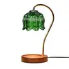 Lámpara de fusión de cera para velas de mármol, lámpara de mesa difusora estilo ins, luz nocturna retro americana sin humo y con temperatura ajustable, lámpara de fusión de cera para aromaterapia